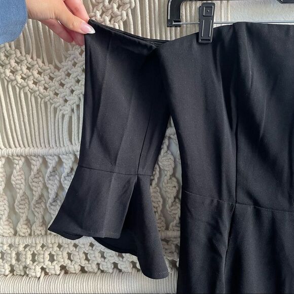 NWT Cupcakes & Cashmere Off the Shoulder Black Cocktail Dress - Picture 4 of 12